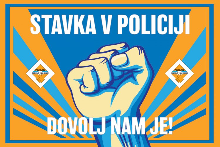 Napoved stavke Policijskega sindikata Slovenije